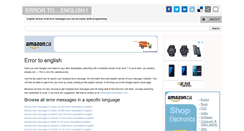 Desktop Screenshot of errortoenglish.com